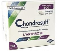 Médicament > Médicaments muscles et articulations > Douleurs articulaires médicaments Chondrosulf 800 mg Comprimés - Douleurs articulaires - Pharmacie en ligne LaSante.netx 30