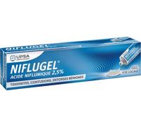 Médicament > Médicaments muscles et articulations > Douleurs musculaires médicaments Niflugel 2,5% 60 g - Douleurs musculaires - Pharmacie en ligne LaSante.net