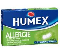 Médicament > Médicaments Nez et Oreilles > Médicaments Antihistaminiques - Allergie Humex Allergie Cétirizine 10 mg x 7 - Rhinite allergique - Pharmacie en ligne LaSante.net