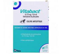 Médicament > Médicaments ophtalmologie > Médicament pour irritation des yeux Vitabact Collyre Unidoses x 10 - Irritations - Pharmacie en ligne LaSante.net