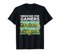 Médicament pour Les Joueurs | Dose Quotidienne de Jeu de Grenouille Kawaii T-Shirt