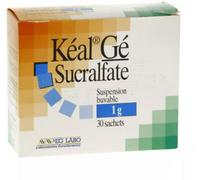 Médicament sans ordonnance > Médicament digestion et nausées > Médicaments ulcère Kéal Gé 1 g Suspension Buvable Sachets x 30 - Ulcère - Pharmacie en ligne LaSante.net