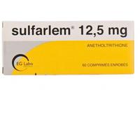 Médicament sans ordonnance > Médicament digestion et nausées Sulfarlem 12,5 mg Comprimés x 60