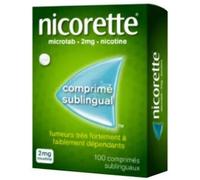 Médicament sans ordonnance > Médicament sevrage tabagique Nicorette Microtab 2 mg x 100 - Sevrage tabagique - Pharmacie en ligne LaSante.net