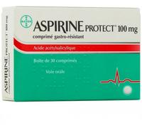 Médicament sans ordonnance > Médicaments douleurs et fièvre > Médicaments anti-inflammatoires > Aspirine Aspirine Protect 100 mg comprimés x 30 - Pharmacie en ligne - Pharmacie en ligne LaSante.net