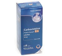 Médicament sans ordonnance > Médicaments Maux de Gorge et Toux > Médicaments toux Carbocistéïne Mylan Viatris 5% Adultes Sirop Sans Sucre 200 ml - Toux - Pharmacie en ligne LaSante.net