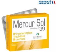 Lehning Mercur Sol Complexe N°39 Rhinopharyngite Maux De Gorge 60 Comprimés