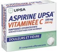 Aspirine UPSA Vitaminée C - Comprimés effervescents Effervescents 20 pc(s)