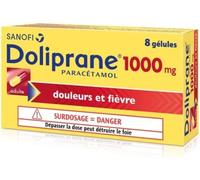 Médicaments sans ordonnance > Médicaments contre les douleurs et la fièvre > Paracétamol Doliprane 1000 mg Gélules x 8