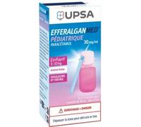 Médicaments sans ordonnance > Médicaments contre les douleurs et la fièvre > Paracétamol EfferalganMed 30 mg/ml Solution buvable Pédiatrique 90 ml