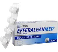 Médicaments sans ordonnance > Médicaments contre les douleurs et la fièvre > Paracétamol EfferalganMed 500 mg x 16