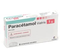 Médicaments sans ordonnance > Médicaments contre les douleurs et la fièvre > Paracétamol Paracétamol Viatris 1 g Comprimés x 8