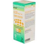Médicaments sans ordonnance > Médicaments contre les maux de gorge et la toux > Médicaments contre la toux > Médicaments contre la toux sèche Oxomémazine Arrow 0,33 mg/ml Sirop Sans Sucre 150 ml