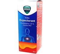 Médicaments sans ordonnance > Médicaments contre les maux de gorge et la toux > Médicaments contre la toux > Médicaments contre la toux grasse Vicks Sirop Expectorant Adulte 180 ml
