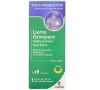 Mylan Lierre Grimpant Toux Productive Solution Buvable Sans Sucre Flacon 100ml