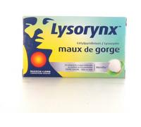Médicaments sans ordonnance > Médicaments contre les maux de gorge et la toux > Médicaments contre le mal de gorge Lysorynx Maux de gorge Comprimés x 36 - Maux de gorge - Pharmacie en ligne LaSante.ne