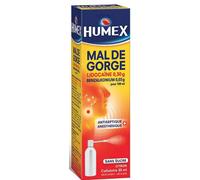 Médicaments sans ordonnance > Médicaments contre les maux de gorge et la toux > Médicaments contre le mal de gorge Humex Mal de Gorge collutoire 35 ml - Maux de gorge - Pharmacie en ligne LaSante.net