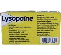 Médicaments sans ordonnance > Médicaments contre les maux de gorge et la toux > Médicaments contre le mal de gorge Lysopaïne Menthe Sans Sucre Comprimés à Sucer x 36 2 x 18