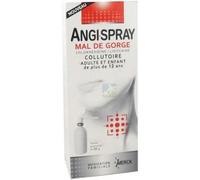 Médicaments sans ordonnance > Médicaments contre les maux de gorge et la toux > Médicaments contre le mal de gorge Angispray Collutoire - Maux de gorge - Pharmacie en ligne LaSante.net