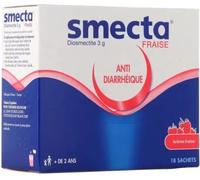 Médicaments sans ordonnance > Médicaments contre les troubles de digestion et les nausées > Médicaments contre la diarrhée Smecta Fraise Sachets x 18