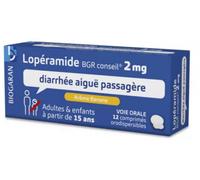 Médicaments sans ordonnance > Médicaments contre les troubles de digestion et les nausées > Médicaments contre la diarrhée Lopéramide Biogaran 2 mg Comprimés Orodispersibles x 12