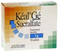 Médicaments sans ordonnance > Médicaments contre les troubles de digestion et les nausées > Médicaments contre l'ulcère Kéal Gé 1 g Suspension Buvable Sachets x 30