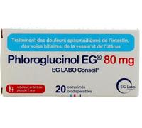 Médicaments sans ordonnance > Médicaments contre les troubles de digestion et les nausées > Médicaments contre la digestion difficile Phloroglucinol EG 80 mg Comprimés Orodispersibles x 20 - Digestion