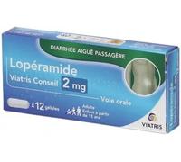 Médicaments sans ordonnance > Médicaments contre les troubles de digestion et les nausées > Médicaments contre la diarrhée Lopéramide Mylan Viatris 2 mg Gélules x 12