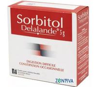 Médicaments sans ordonnance > Médicaments contre les troubles de digestion et les nausées > Médicaments contre la digestion difficile Sorbitol Delalande 5 g x 20