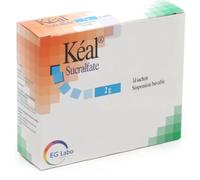 Médicaments sans ordonnance > Médicaments contre les troubles de digestion et les nausées > Médicaments contre l'ulcère Kéal Gé Sucralfate 3g Suspension Buvable Sachets x 14