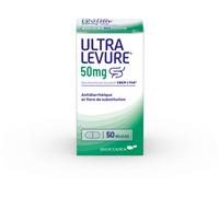 Médicaments sans ordonnance > Médicaments contre les troubles de digestion et les nausées > Médicaments contre la diarrhée Ultra Levure 50 mg x 50 - Diarrhée - Pharmacie en ligne LaSante.net