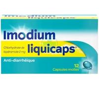 Médicaments sans ordonnance > Médicaments contre les troubles de digestion et les nausées > Médicaments contre la diarrhée Imodium Liquicaps 2 mg Capsules x 12