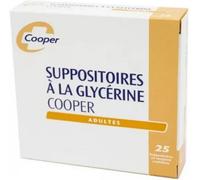 COOPER - Suppositoires à la glycérine Adultes Boite 25 suppositoires Suppositoire(S) Pour pc(s)