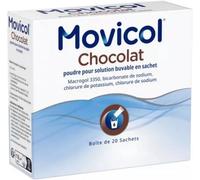 Médicaments sans ordonnance > Médicaments contre les troubles de digestion et les nausées > Médicaments contre la constipation Movicol Arôme Chocolat Sachets à diluer x 30