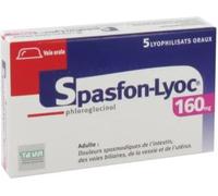Médicaments sans ordonnance > Médicaments contre les troubles de digestion et les nausées > Médicaments contre les maux d'estomac Spasfon-Lyoc 160 mg x 5