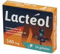 Médicaments sans ordonnance > Médicaments contre les troubles de digestion et les nausées > Médicaments contre la diarrhée Lactéol 340 mg gélulesx 10