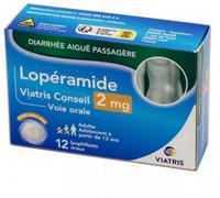 Médicaments sans ordonnance > Médicaments contre les troubles de digestion et les nausées > Médicaments contre la diarrhée Lopéramide Viatris Conseil Lyophilisat Oral 2 mg x 12 - Diarrhée - Pharmacie