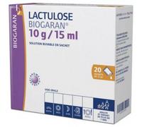 Médicaments sans ordonnance > Médicaments contre les troubles de digestion et les nausées > Médicaments contre la constipation Lactulose Biogaran Solution Buvable Sachets x 20 - Constipation - Pharmac