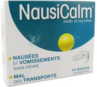 Médicaments sans ordonnance > Médicaments contre les troubles de digestion et les nausées > Médicaments contre les nausées et les vomissements NausiCalm x 14