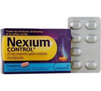 Médicaments sans ordonnance > Médicaments contre les troubles de digestion et les nausées > Médicaments contre les maux d'estomac Nexium Control 30 mg Comprimés x 14