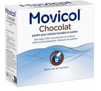 Médicaments sans ordonnance > Médicaments contre les troubles de digestion et les nausées > Médicaments contre la constipation Movicol Arôme Chocolat x 20 - Constipation - Pharmacie en ligne LaSante.n