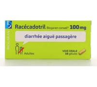 Médicaments sans ordonnance > Médicaments contre les troubles de digestion et les nausées > Médicaments contre la diarrhée Racécadotril Biogaran Conseil 100 mg X 10