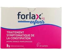 Médicaments sans ordonnance > Médicaments contre les troubles de digestion et les nausées > Médicaments contre la constipation Forlax 4g x 20