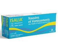 Médicaments sans ordonnance > Médicaments contre les troubles de digestion et les nausées > Médicaments contre les nausées et les vomissements Isalia 7,5 mg Sans Sucre x 8 - Nausées - Pharmacie en lig