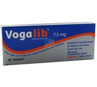 Médicaments sans ordonnance > Médicaments contre les troubles de digestion et les nausées > Médicaments contre les nausées et les vomissements Vogalib 7,5 mg sans sucre x 8 - Nausées - Pharmacie en li