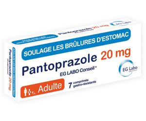 Médicaments sans ordonnance > Médicaments contre les troubles de digestion et les nausées > Médicaments contre les brûlures d'estomac EG Labo Pantoprazole 20 mg comprimésx 7