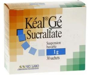 Médicaments sans ordonnance > Médicaments contre les troubles de digestion et les nausées > Médicaments contre l'ulcère Kéal Gé 1 g Suspension Buvable Sachets x 30