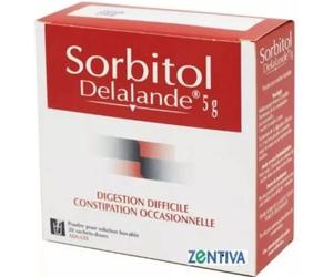 Médicaments sans ordonnance > Médicaments contre les troubles de digestion et les nausées > Médicaments contre la digestion difficile Sorbitol Delalande 5 g Sachets-doses x 30