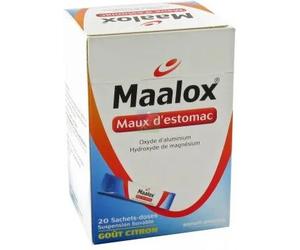 Médicaments sans ordonnance > Médicaments contre les troubles de digestion et les nausées > Médicaments contre les maux d'estomac Maalox Maux d'estomac Citron 20 sachets - Maux d'estomac - Pharmacie e