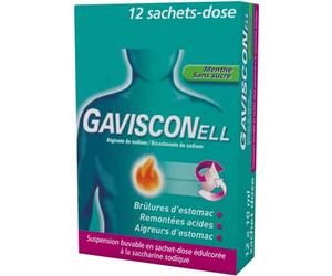 Médicaments sans ordonnance > Médicaments contre les troubles de digestion et les nausées > Médicaments contre les maux d'estomac Gavisconell Menthe Sans Sucre - Maux d'estomac - Pharmacie en ligne La